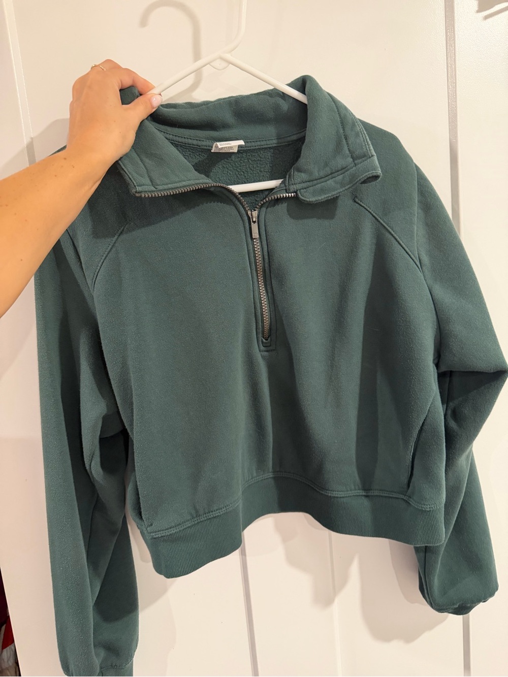 all in motion Women's Half-Zip Fleece Pullover - Teal Green